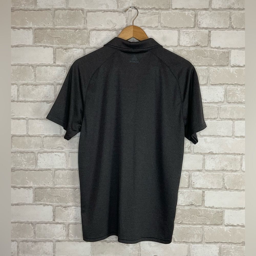 Prana Charcoal Polo Shirt Size L - Picture 6 of 11
